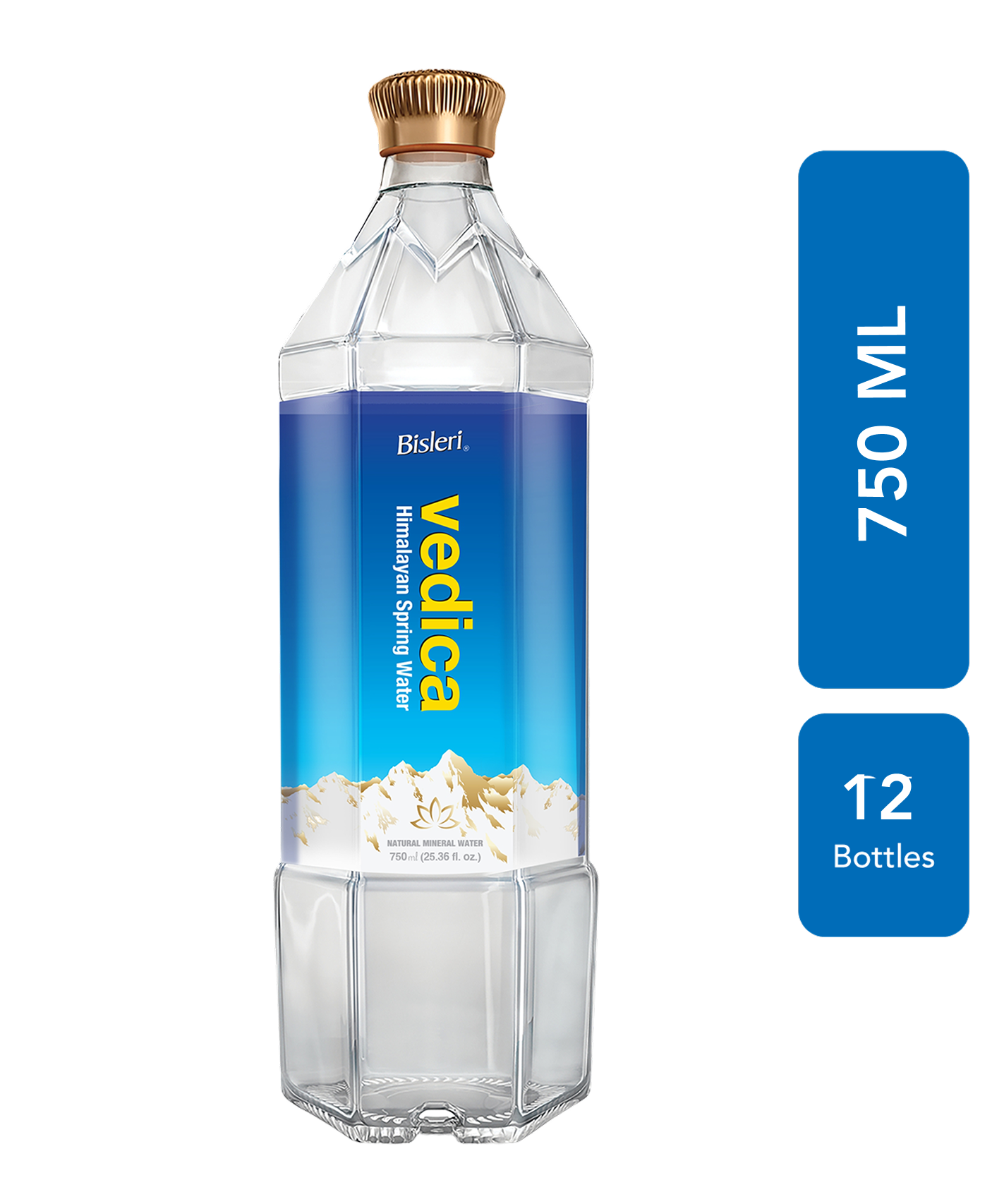 Bisleri Vedica 750ml Glass Water Bottle